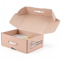 Caja de embalaje biodegradable resistente para envíos al por mayor, económica, con diseño de sombrero de vaquero, cinturón y túnica árabe, tamaño extragrande.