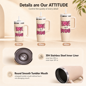 Custom Logo Stainless Steel <b>Double</b> <b>Wall</b> Vacuum Insulated Tumbler Handle Straw 14-40oz Sizes BPA Free Thermal Insulation >24 - Product Image 2