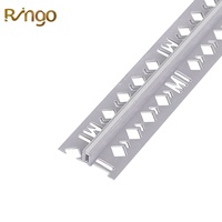 Revêtement d'habillage de mouvement de plancher perforé de profil de joint de dilatation flexible de PVC de 10mm pour le système de plancher en béton
