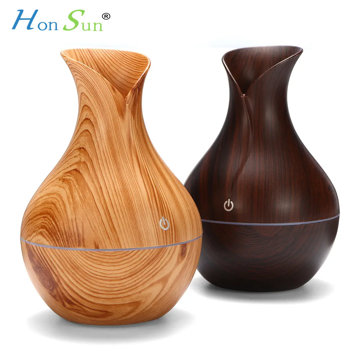 2022 wood grain humidifier Ultrasonic Cool Mist Air Humidifier aromatherapy diffusers essential oil USB Mini Humidifier for home