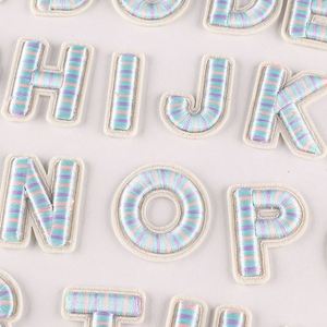 Parches de Letras Coloridas Bordadas en 3D de 4 cm, Diseño Nuevo, para Decoración de Ropa y Sombreros - Product Image 1