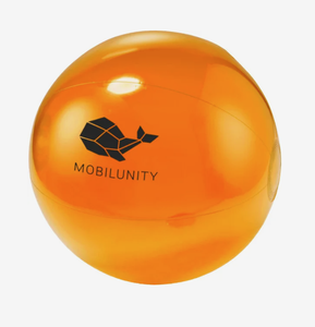Ballon de plage gonflable translucide de 16 pouces imprimé sur mesure, cadeau promotionnel avec impression de logo personnalisé - Product Image 5