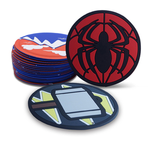 2023 Custom Silicone Coaster Set Rubber Cup Pad with Slip Insulation Sustainable Fast Delivery New Year Promotional Coaster