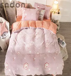 魅力的な美しいパッチワーク子供毛布寝具セット寝具