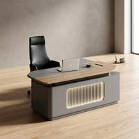 KMJ Scrivania Moderna di Lusso in Legno Personalizzata, Design per Ufficio Direzionale, Vendita Diretta dalla Fabbrica