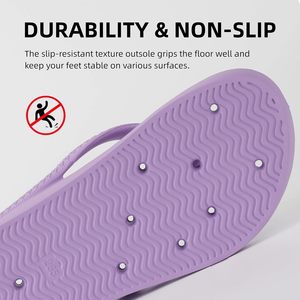 Chanclas YoveGxlthrea con Soporte de Arco y Agujeros para Playa, Piscina, Baño, Gimnasio, Suela de EVA para Mujer, Color Sólido, Punta Abierta - Product Image 5