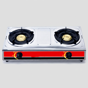 Table de cuisson à gaz double brûleur en acier inoxydable, commande par bouton, design panneau rouge, portable, 18 pouces, pour usage hôtelier, classe énergétique A, facile à utiliser - Product Image 2
