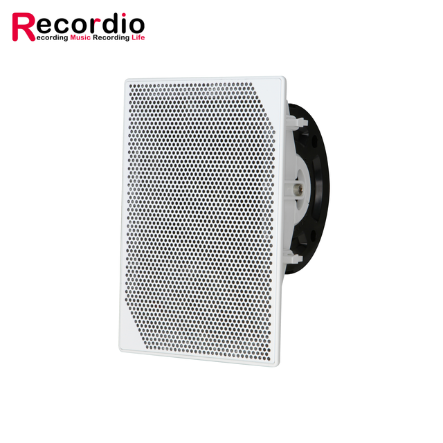 GAS-V125W Profession 3 Inch Full-Range In-Wall/Ceiling-Mounted Speaker for Meetrooms Hall Hotels Restaurant Adjust Directivity