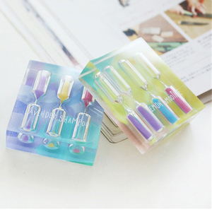 Xinbaohong Tùy Chỉnh Phong Cách Đồng Hồ Cát Nhựa Đồng Hồ Cát 3 4 <span class=keywords><strong>5</strong></span> Phút Đồng Hồ Cát Pha Lê Đồng Hồ Cát Hẹn Giờ Với <span class=keywords><strong>Logo</strong></span> - Product Image 1