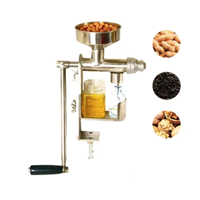 304 manual de aço inoxidável noz máquina para moagem de amendoim óleo de imprensa de óleo de colza