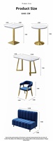 Nouveauté : Ensembles de Mobilier de Restaurant Bleus et Blancs, Banquettes Colorées, Tables et Chaises de Salle à Manger pour Cafés et Restaurants