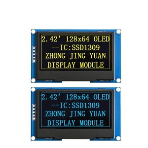 หน้าจอ OLED ขาวดำอุตสาหกรรมขนาด 2.42 นิ้ว 128*64 รุ่น SSD1309 โมดูลแสดงผลแบบอนุกรม IIC พร้อม PCBA - Product Image 4