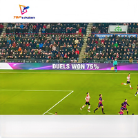 Écran LED de stade TOPvision, écran TV LED de stade avec logo personnalisé, écran LED de basket-ball, écran LED publicitaire extérieur
