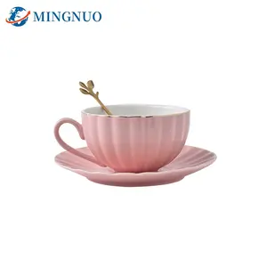 Tasse à café de forme ronde rose, 200ml, en céramique, pour le thé, idée cadeau, livraison gratuite