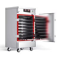 Commercial 24 couches riz vapeur électrique chauffe-aliments armoire en acier inoxydable vapeur armoire cuit fruits de mer vapeur électrique