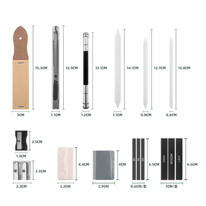 Set di Matite da Disegno Xin Bowen 35 Pezzi, Strumenti per Schizzi <span class=keywords><strong>a</strong></span> <span class=keywords><strong>Mano</strong></span>, Kit Portatile per Pittura e Arte per Studenti d'Arte - Product Image 5