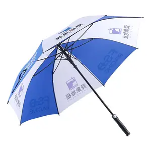 62 68 polegadas grande barato logotipo personalizado impressos em geral em linha reta guarda-chuva de golfe amostra grátis com a impressão do logotipo