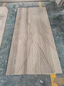 Vente directe d'usine, panneau mural en bois 3D artisanal, paysage abstrait sculpté, art en bois massif pour la décoration de la maison - Product Image 5