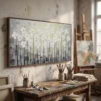 Peinture à l'huile abstraite peinte à la main, décoration de luxe pour la maison, art mural de paysage moderne, peinture à l'huile faite à la main sur toile, originale, sans cadre