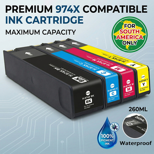 Cartucho de Tinta Enlite Full Pigment para Impresora, Cartucho de Tinta para <span class=keywords><strong>hp</strong></span> 974x para PageWide Pro 452dw 577dw 552dw P55250dw P57750dw - Product Image 1
