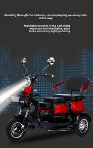 Tricycle électrique à carrosserie ouverte pour personnes âgées, usage domestique, petite <span class=keywords><strong>taille</strong></span>, faible consommation, vitesse de 30 km/h, charge utile de 100 à 200 kg - Product Image 6