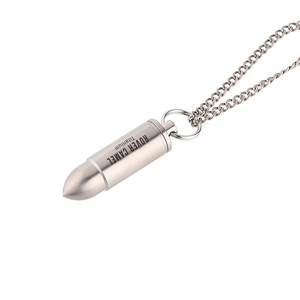 Mini Botella Impermeable de Aleación de Titanio para Camping, EDC, Contenedor de <span class=keywords><strong>Pastillas</strong></span>, Cápsula Sellada, Collar con Colgante de Casquillo de Bala - Product Image 4