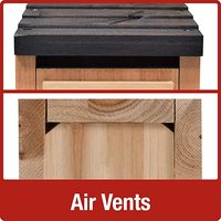 JUNJI Vente en gros Maison de jardin pour oiseaux Maison pour oiseaux suspendue en bois pour l'extérieur