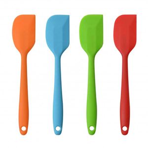 Spatule en silicone résistante à la chaleur, antiadhésive, pour la cuisine et la pâtisserie, avec manche en bois, compatible lave-vaisselle, grattoir - Product Image 4
