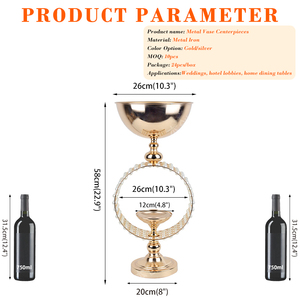 Jarrón <span class=keywords><strong>de</strong></span> Metal Alto y Resistente <span class=keywords><strong>para</strong></span> Decoración <span class=keywords><strong>de</strong></span> <span class=keywords><strong>Mesa</strong></span> Grande, Centros <span class=keywords><strong>de</strong></span> <span class=keywords><strong>Mesa</strong></span> <span class=keywords><strong>para</strong></span> Bodas, Centros <span class=keywords><strong>de</strong></span> <span class=keywords><strong>Mesa</strong></span> <span class=keywords><strong>para</strong></span> Eventos <span class=keywords><strong>de</strong></span> Hotel - Product Image 2