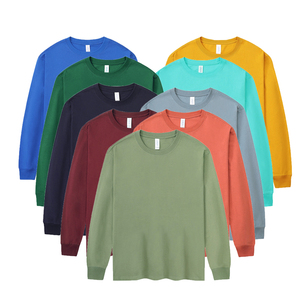 Camiseta de Manga Larga para Hombre, Cuello Redondo, Color Sólido, Unisex, Capa Interior Holgada - Product Image 2
