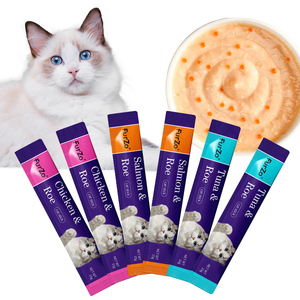 Friandises pour chats FurZo en gros d'usine : Bâtonnets de viande humides pour chats, favorisant la santé digestive et cutanée - Product Image 1
