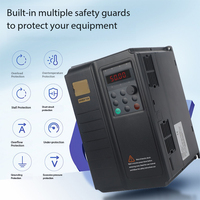 Convertisseur de fréquence Vector VFD monophasé 220V en entrée, triphasé 380V en sortie, 0,75kW~75kW, variateur de fréquence pour le contrôle de la vitesse du moteur