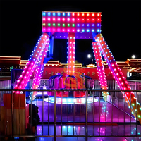 Mini manège à pendules à vendre, équipement de parc d'attractions, aire de jeux extérieure, petite attraction, manège pour enfants, lumière LED