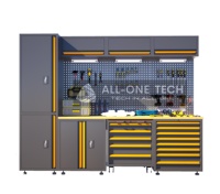 Armoires de garage Armoire de rangement noire personnalisée en métal robuste Armoire à outils en métal avec outils