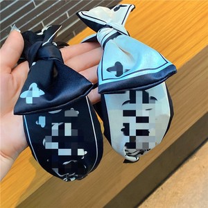 Diadema de Lujo con Lazo Elástico y Letras Impresas, Decoración de Tela, Diademas de Diseñador de Marca <span class=keywords><strong>C</strong></span> para Mujer - Product Image 5