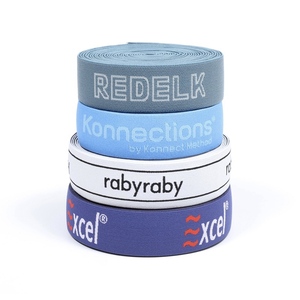 Personalizado 1-8cm Nylon Jacquard Belt Carta Underwear cintura cinto bandas elásticas - Product Image 3