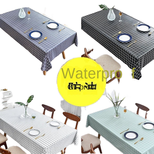 Nhỏ hiện đại PVC vải vòng khăn trải bàn không thấm nước và dầu-proof <span class=keywords><strong>50</strong></span> mét cổ phiếu bán buôn dệt kỹ thuật - Product Image 6