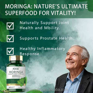 Kapsul Ekstrak Daun <span class=keywords><strong>Moringa</strong></span> Organik Dosis & Kemasan Dapat Disesuaikan Dukungan Energi & Imunitas Vitamin B C Kalsium Zat Besi Mineral - Product Image 3