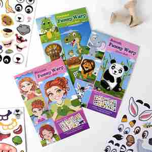 Pegatinas Creativas de Navidad con Diseño de Panda, Princesa y Animales para Niños y Niñas, Regalo Perfecto para Entrenamiento de Concentración, Manualidades DIY - Product Image 2