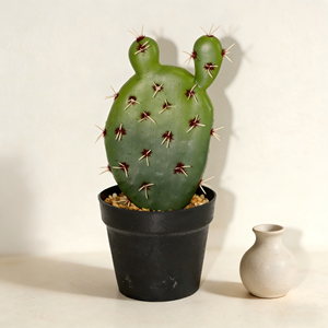 <span class=keywords><strong>Cactus</strong></span> artificiel haut de gamme, plante de bureau, simulation de <span class=keywords><strong>cactus</strong></span> du désert avec pot en plastique noir - Product Image 3
