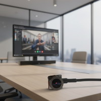 Modul Kamera Mini Sudut Lebar 145 Derajat 2MP CMOS USB 1080P dengan Mikrofon Terintegrasi MJPG YUY2 untuk PC Desktop Kios Iklan
