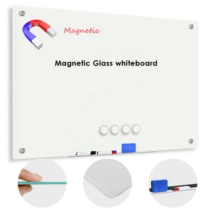 Xushan Office 90x60cm Magnetic Tempered Glass <strong>Whiteboard</strong> <strong>Wall</strong> Mounted 4mm Thick - Product Image 3