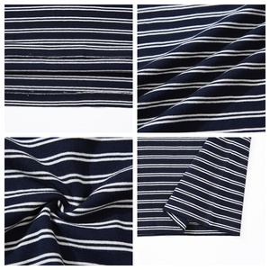 Chemise Henley Vintage pour <span class=keywords><strong>Homme</strong></span> en Coton Lourd 300-350G Rayée à Manches Longues Décontractée Printemps Automne - Product Image 5