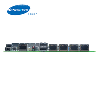 Carte mère pare-feu industrielle Pfsense sans ventilateur, 4 ports LAN, J1900, DDR3L, 2 ports COM, 6 ports USB, SIM, PS2, Mini PCIe, Bypass 12V, vente en gros