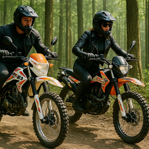 <span class=keywords><strong>Moto</strong></span> Cross Tout-Terrain 250 cm³ Haute Performance à Refroidissement Liquide, Moteur <span class=keywords><strong>4</strong></span> <span class=keywords><strong>Temps</strong></span> à Essence pour Adulte - Product Image 3