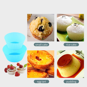 ถ้วยมัฟฟินสำหรับพุดดิ้ง ถ้วยอบคัพเค้กแบบใช้ซ้ำได้ ทนความร้อนสูง สำหรับเตาอบไอน้ำ อุปกรณ์ครัว - Product Image 6