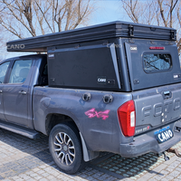 Coque de camping-car en aluminium résistante aux intempéries pour camionnette, tente de toit rigide à levage vertical, pour voyages en plein air et aventures en terre inconnue