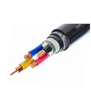 Underground Armoured CU XLPE SWA PVC Size 4 Core Armoured Electric Copper Power Cable Price