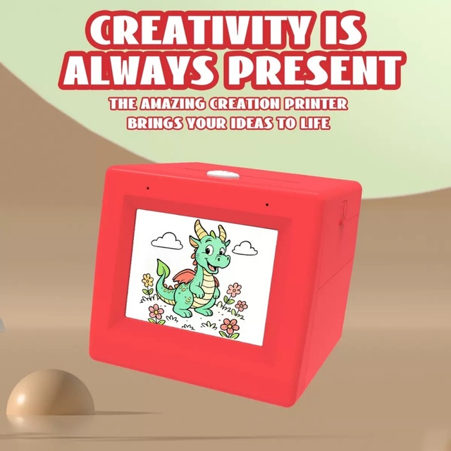 Hot Sale DIY Gift Print Pod Thermal AI Printer Sticker Box AI Printer Portable Sticker Printer Wireless for Notes Journal
