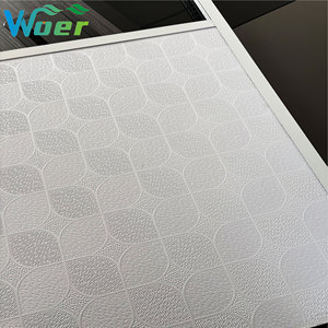 Nhà Máy bán hàng trực tiếp Trắng 600*600 mét <span class=keywords><strong>PVC</strong></span> gạch trần trang trí <span class=keywords><strong>PVC</strong></span> gạch trần thạch cao - Product Image 1